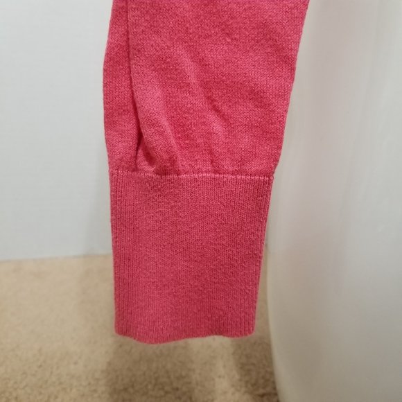 Free People cardigan Small crochet button front sweater pointelle NEEDS REPAIR - Picture 9 of 14